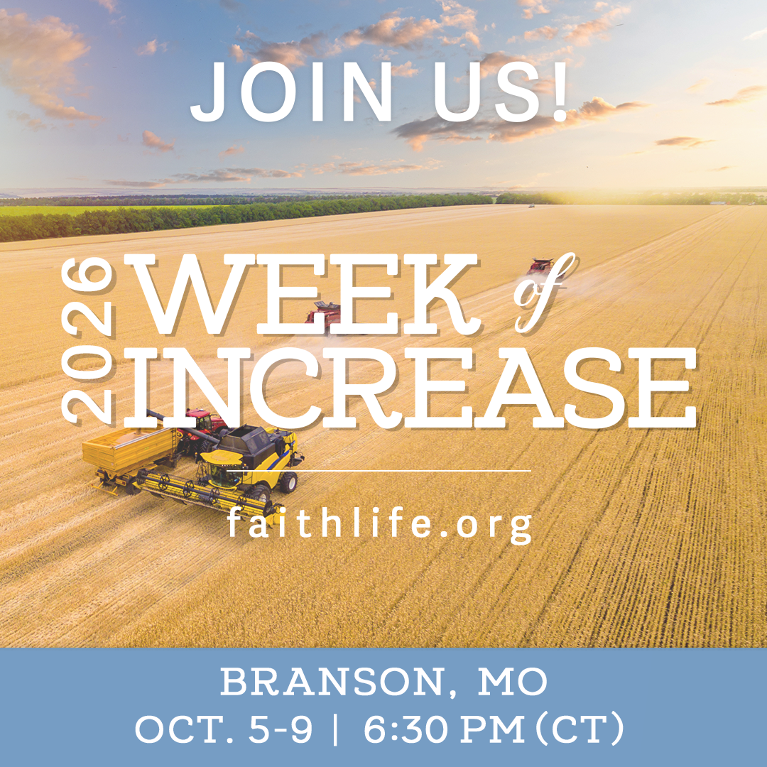 Join us for Week of Increase 2026 October 5-9 in Branson, MO!